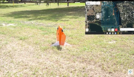 Instructor demonstrating ground control panel setup to teach what is drone mapping and why accuracy matters.