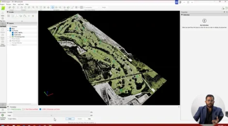 Instructor demonstrating ground control panel setup to teach what is drone mapping and why accuracy matters.