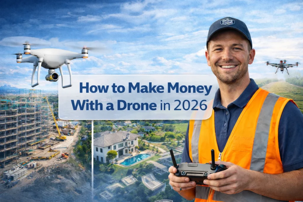 How to make money with a drone by offering construction, real estate, and agricultural services