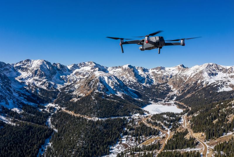 Aerial drone view of Colorado
