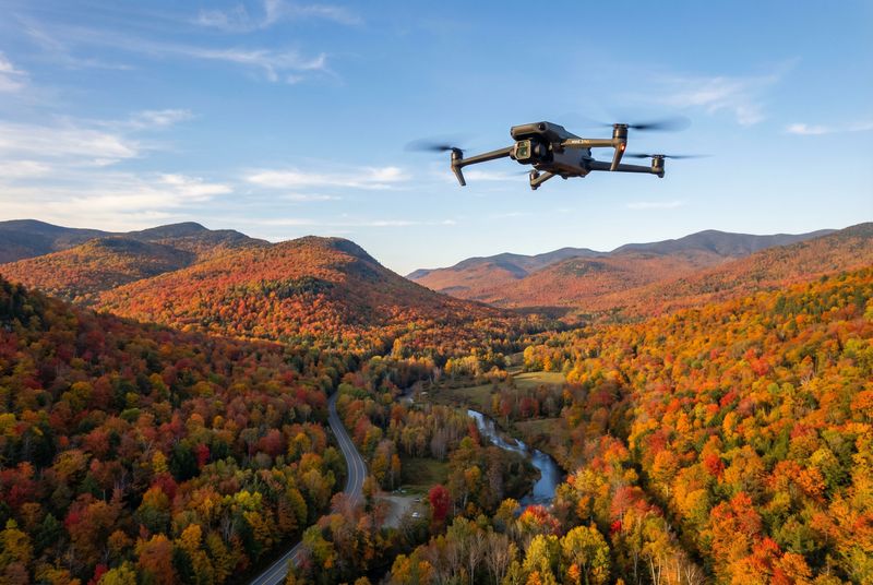 Aerial drone view of New Hampshire