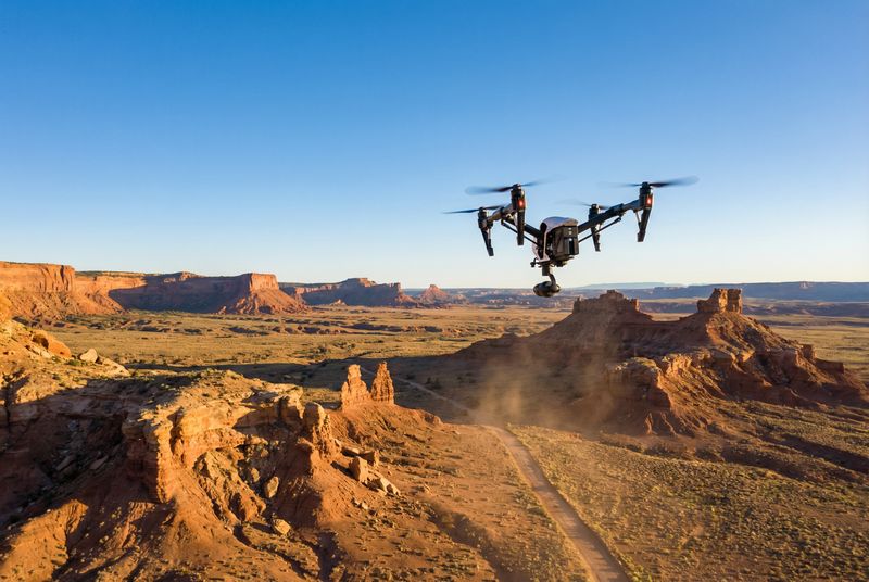 Aerial drone view of New Mexico