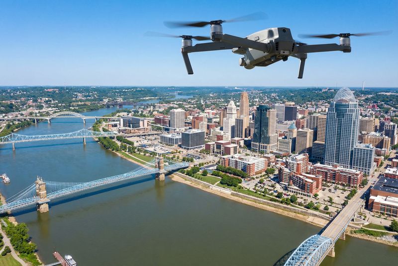 Aerial drone view of Ohio