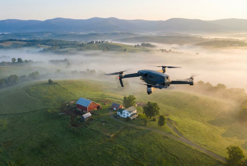 Aerial drone view of Virginia
