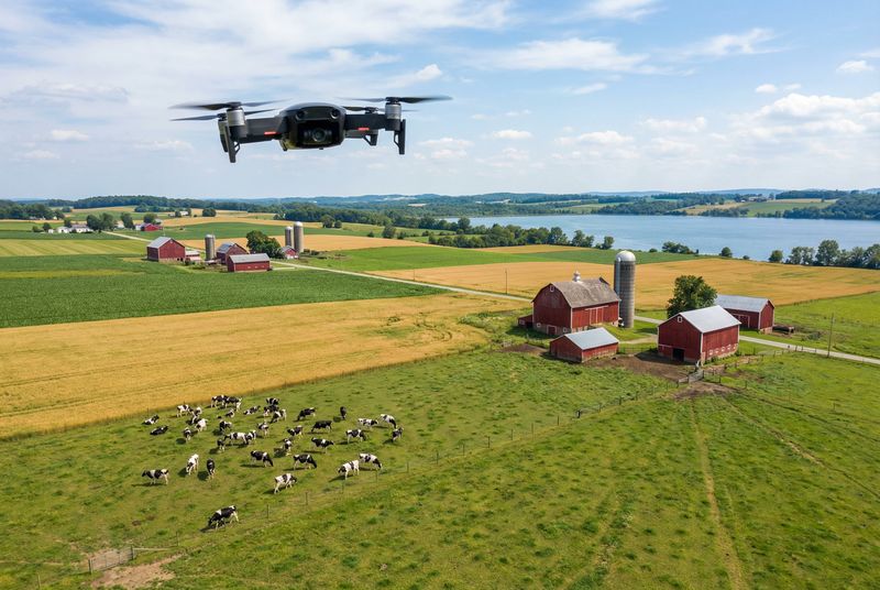 Aerial drone view of Wisconsin