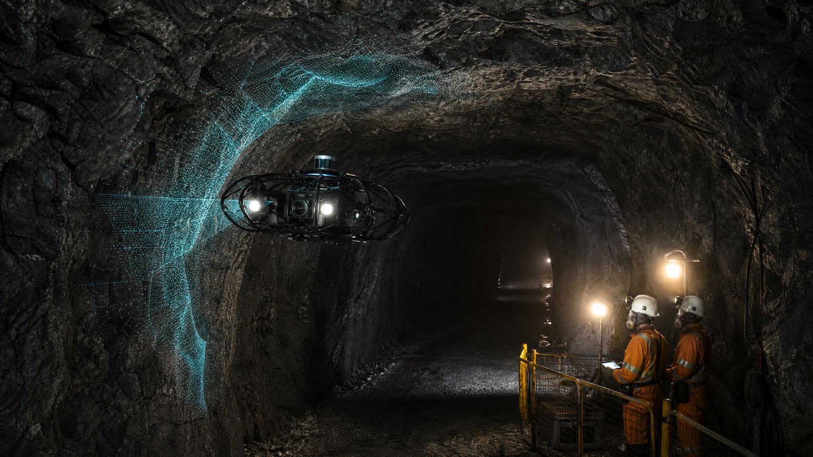 Collision-tolerant LiDAR drone mapping an underground mine drift